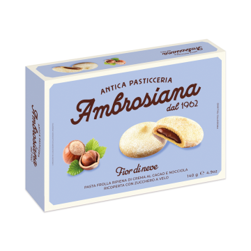 AMBROSIANA PASTICCERIA CLASSICA FIOR DI NEVE CON CREMA GIANDUIA 140G