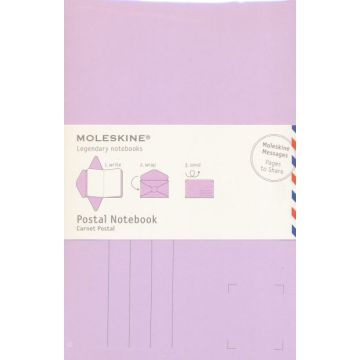 MOLESKINE POSTAL NOTEBOOK - LARGE PERSIAN LILAC