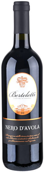 BERTELETTI VINO NERO D'AVOLA 75 CL