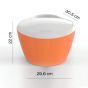 GEDY DA-DAM PORTA GIOCHI PER VASCA BIANCO ARANCIO