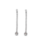 MACHI'S ORECCHINI TENNIS ZIRCONIA 2MM E SOLITARIO 5MM TENNIS ACCIAIO