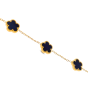 MACHI'S BRACCIALE 4 FIORI SMALTO CLASSIC ORO