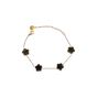 MACHI'S BRACCIALE 4 FIORI SMALTO CLASSIC ORO