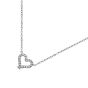 MACHI'S COLLANA CUORI ZIRCONI ESSENTIAL ACCIAIO