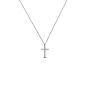 MACHI'S COLLANA CROCE ZIRCONI ESSENTIAL ACCIAIO