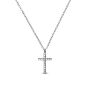 MACHI'S COLLANA CROCE ZIRCONI ESSENTIAL ACCIAIO