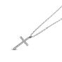 MACHI'S COLLANA CROCE ZIRCONI ESSENTIAL ACCIAIO