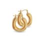 MACHI'S ORECCHINI CERCHIO OVALIZZATO TRENDY ORO