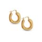MACHI'S ORECCHINI CERCHIO OVALIZZATO TRENDY ORO