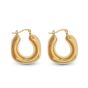 MACHI'S ORECCHINI CERCHIO OVALIZZATO TRENDY ORO