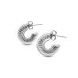 MACHI'S ORECCHINI AMMONITE TRENDY ACCIAIO