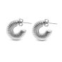 MACHI'S ORECCHINI AMMONITE TRENDY ACCIAIO