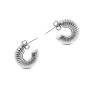 MACHI'S ORECCHINI AMMONITE TRENDY ACCIAIO