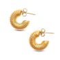 MACHI'S ORECCHINI AMMONITE TRENDY ORO