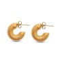 MACHI'S ORECCHINI AMMONITE TRENDY ORO