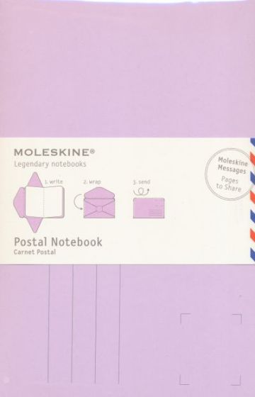 MOLESKINE POSTAL NOTEBOOK - LARGE PERSIAN LILAC