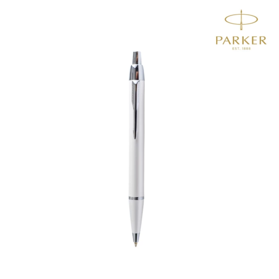 PARKER PENNA TRIM BALLPOINT WHITE PEARL CHROME